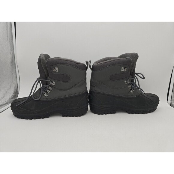 Polar Men's Hiking Snow Boots size 12 Duck Waterproof Warm Lined Black & Gray - Picture 5 of 9